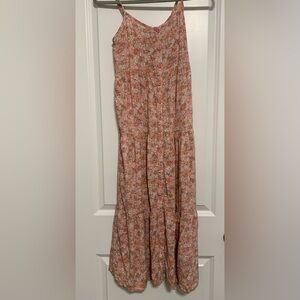 Pink‎ rose flowered dress size Small